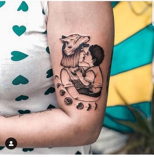 Motherhood Mother and Son Tattoo - boy mom tattoos