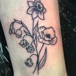 Lily of the Valley Tattoo Leg (1)