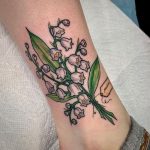 Lily of the Valley Tattoo Leg (11)