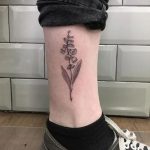 Lily of the Valley Tattoo Leg (6)