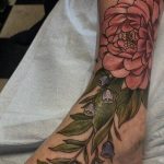 Lily of the Valley Tattoo Leg (7)
